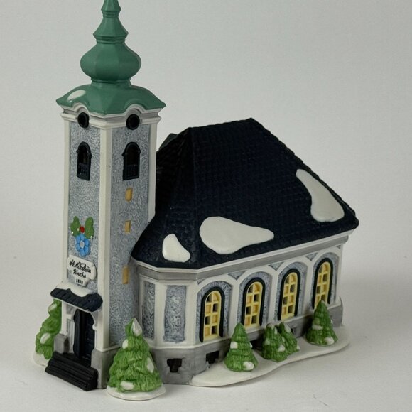 Department 56 St. Nicholas Church Hand Painted Lighted Christmas Village Decor - Picture 3 of 5